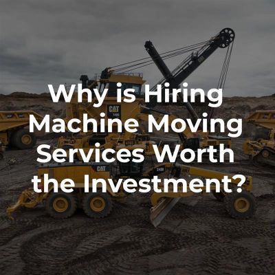 machine mover Singapore