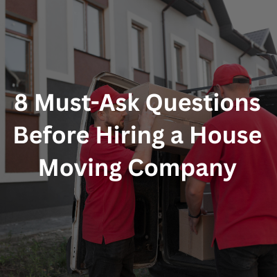 house removal service Singapore